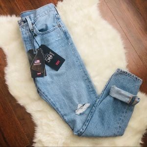 Levi’s 501 premium high rise skinny leg jeans